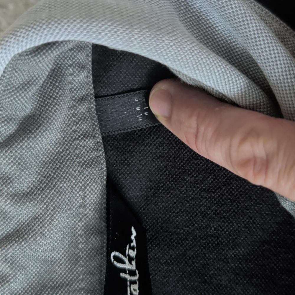 Travis Mathew Black Polo with Gray Accents - Picture 3 of 6